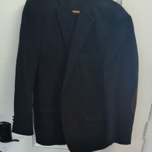 Lauren Ralph Lauren Navy Blue Blazer with Brown Accents